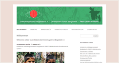Desktop Screenshot of entwicklungsforum-bangladesh.org