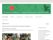 Tablet Screenshot of entwicklungsforum-bangladesh.org